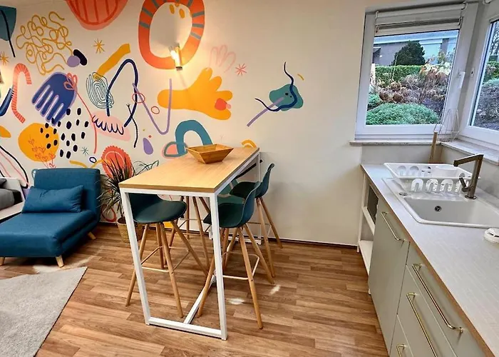 La Fresque D\'Heloise - Appartement 1 Chambre 2 Lits Doubles